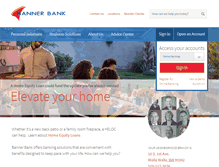 Tablet Screenshot of bannerbank.com